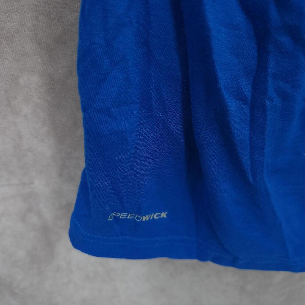 Reebok T Shirt Mens 2XL Blue Supremium Tee Speed Wick Short Sleeve Running - Picture 6 of 9